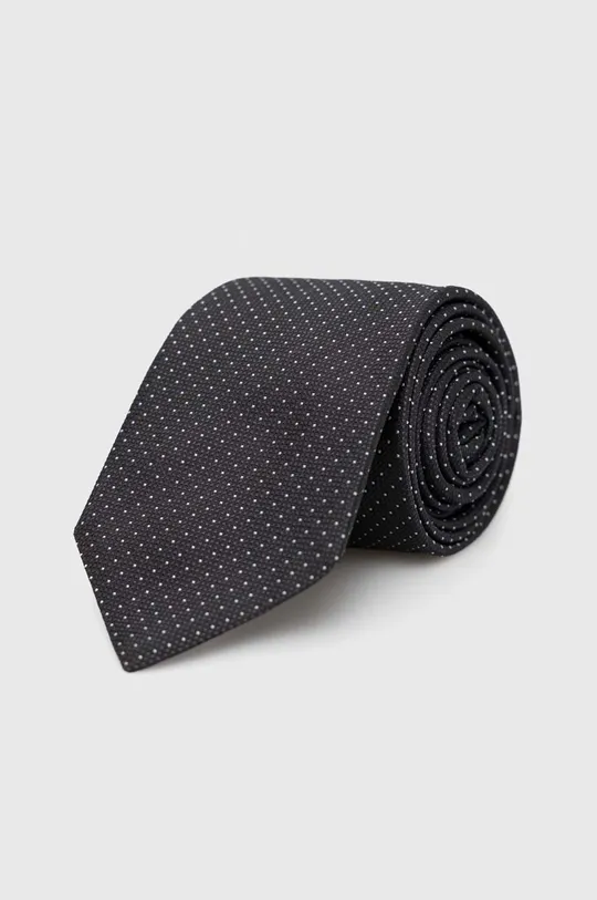 fekete HUGO selyen nyakkendő Férfi