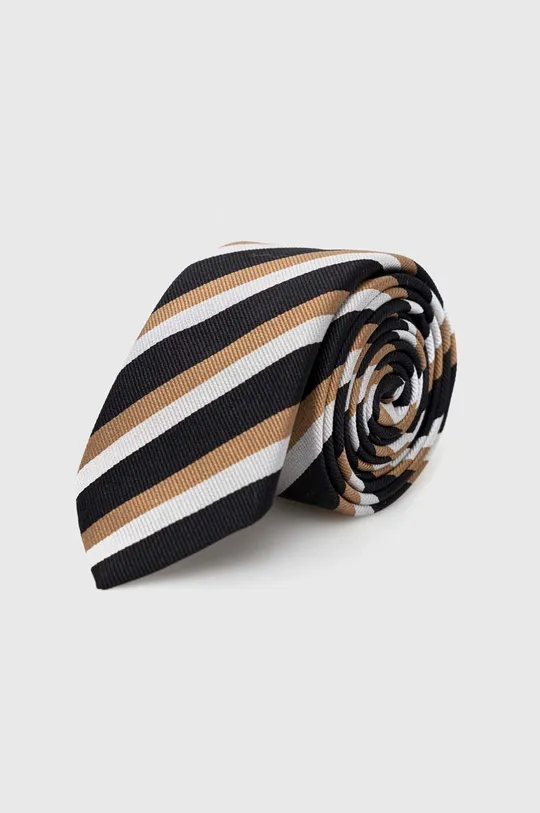 črna Svilena kravata BOSS Moški