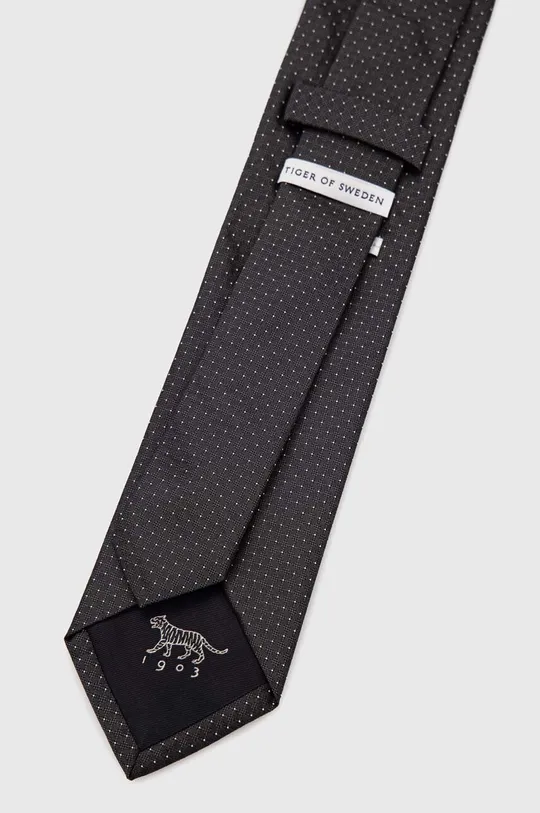 Hodvábna kravata Tiger Of Sweden Tower čierna