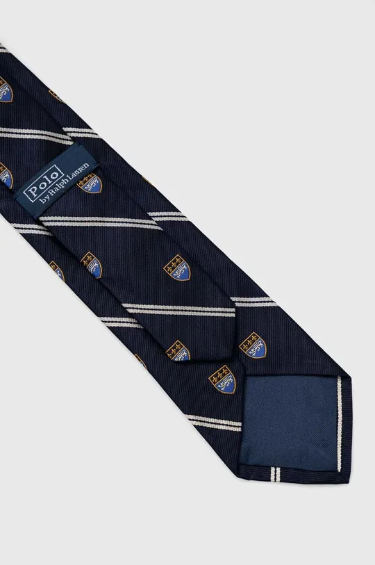Μεταξωτή γραβάτα Polo Ralph Lauren σκούρο μπλε