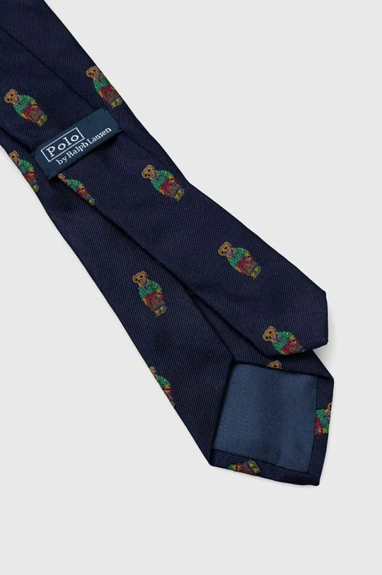 Μεταξωτή γραβάτα Polo Ralph Lauren σκούρο μπλε