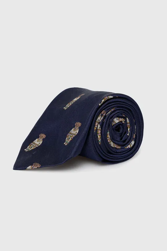 granatowy Polo Ralph Lauren krawat jedwabny Męski