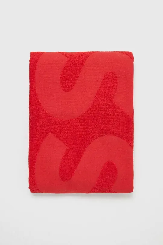 BOSS ręcznik bawełniany czerwony