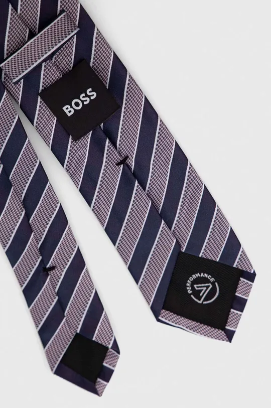 BOSS krawat fioletowy