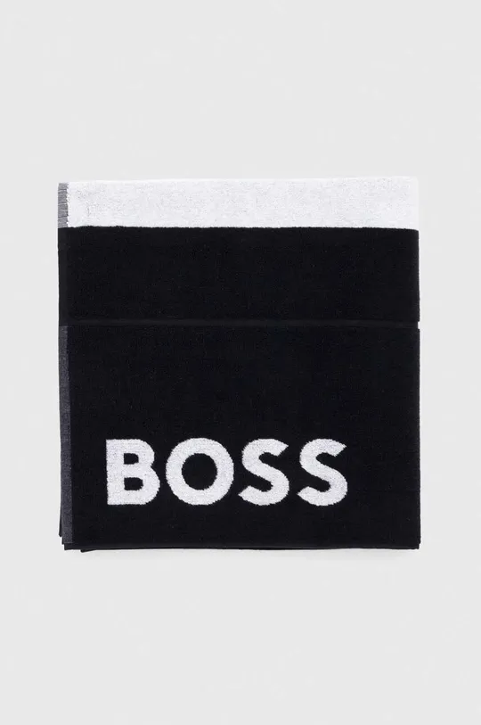 Βαμβακερή πετσέτα BOSS μαύρο