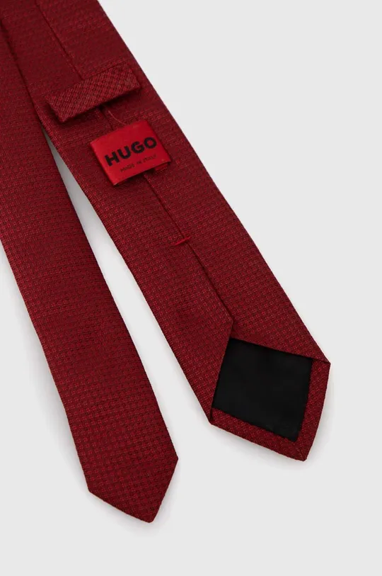 Μεταξωτή γραβάτα HUGO κόκκινο