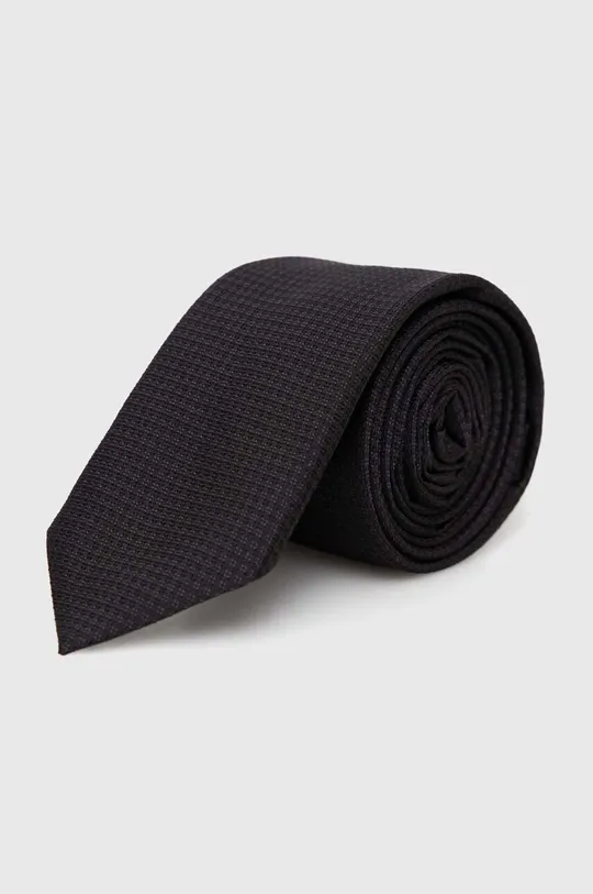 fekete HUGO selyen nyakkendő Férfi