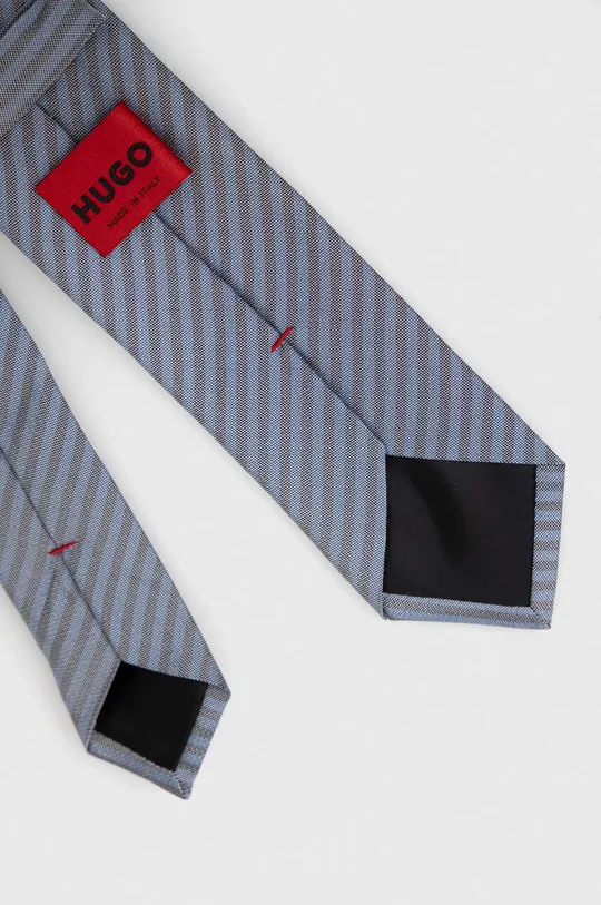 Шелковый галстук HUGO фиолетовой
