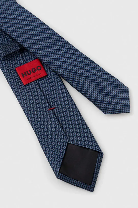 Шовковий галстук HUGO темно-синій