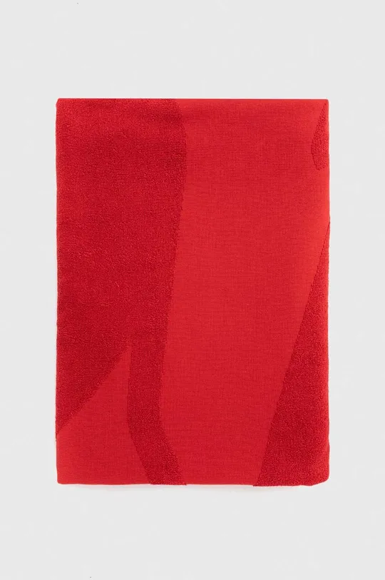 Βαμβακερή πετσέτα Trussardi κόκκινο