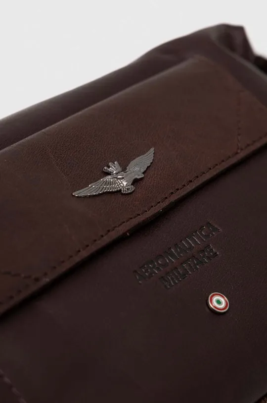 barna Aeronautica Militare bőr kozmetikai táska