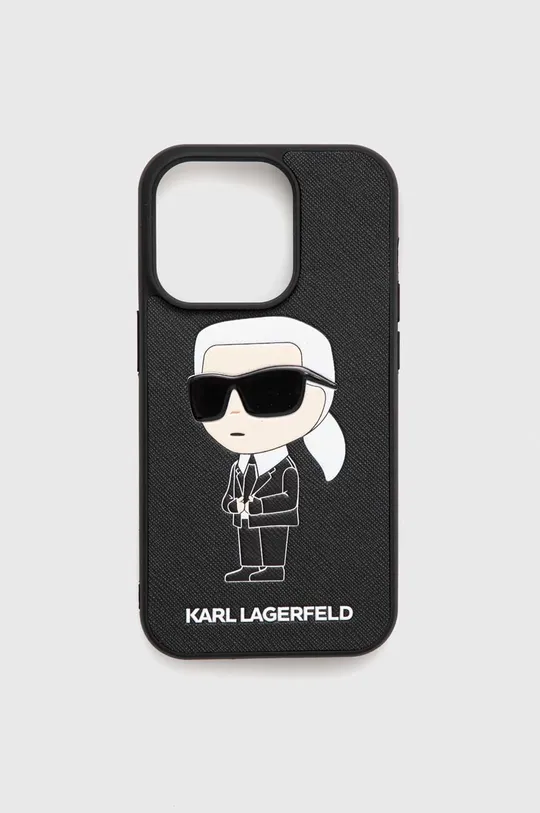 μαύρο Θήκη κινητού Karl Lagerfeld iPhone 14 Pro Unisex