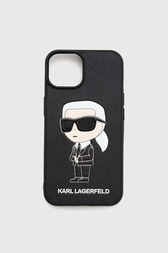 črna Etui za telefon Karl Lagerfeld iPhone 14 Unisex