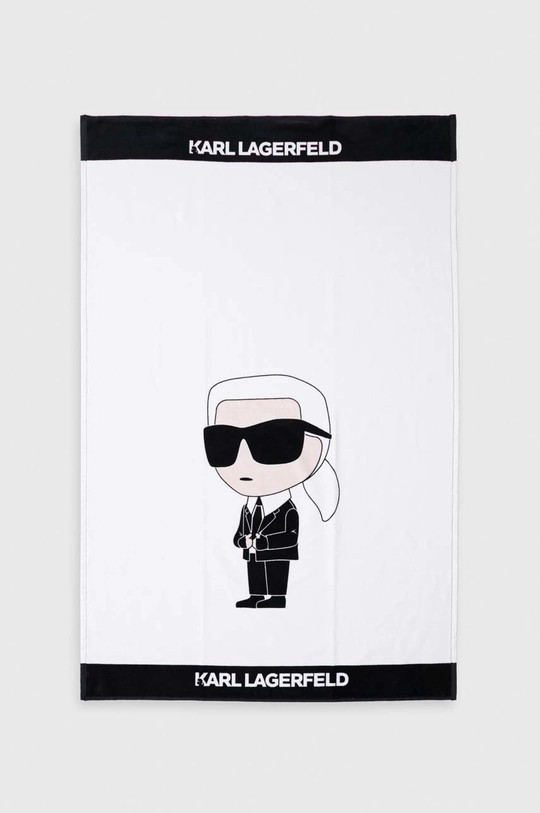 bela Bombažna brisača Karl Lagerfeld Unisex