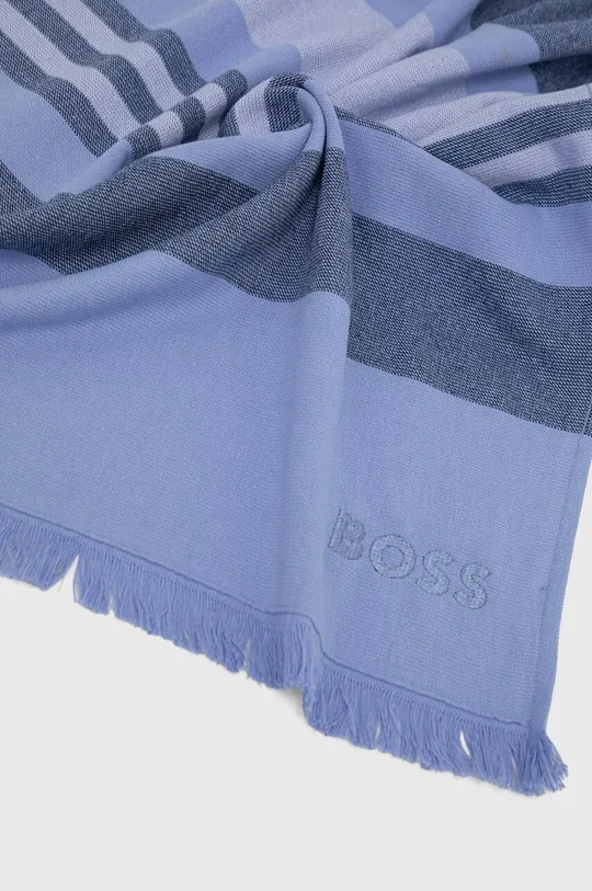 Βαμβακερή πετσέτα BOSS μπλε