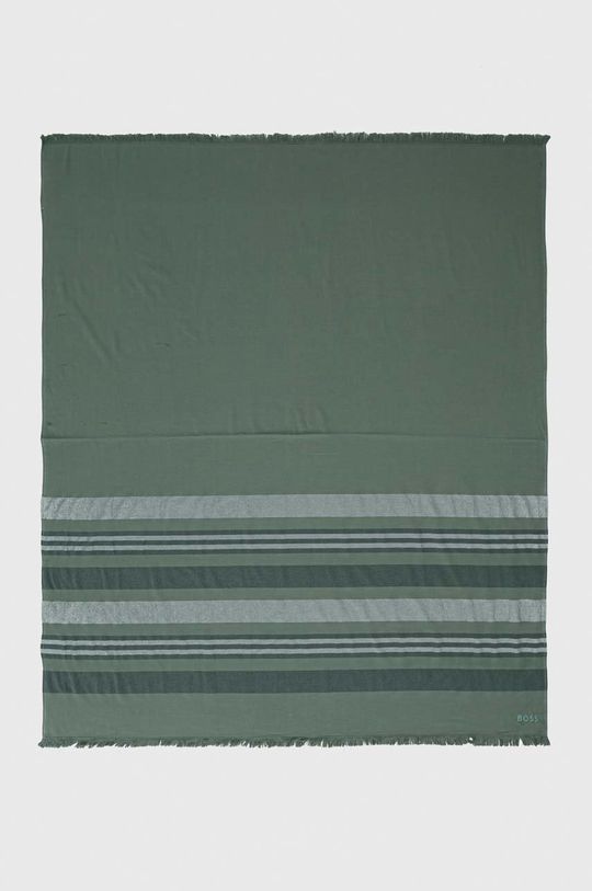 zielony BOSS ręcznik bawełniany Unisex