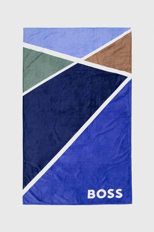 μπλε Βαμβακερή πετσέτα BOSS Unisex