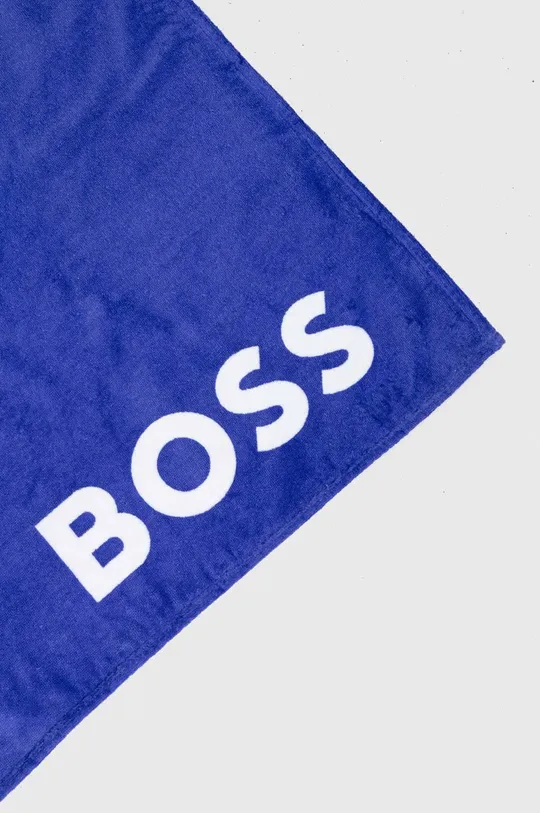 Хлопковое полотенце BOSS голубой