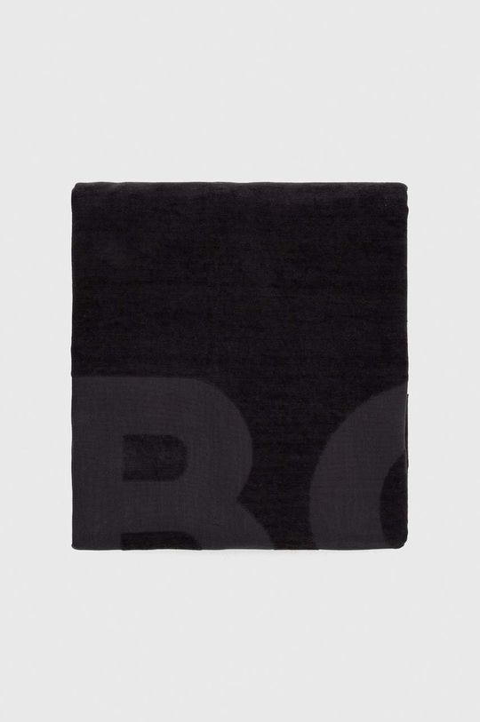BOSS ręcznik bawełniany czarny