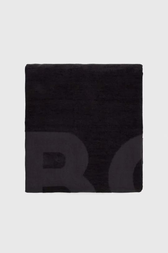 Pamučni ručnik BOSS crna