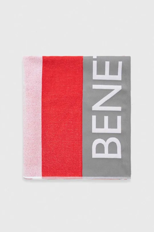 United Colors of Benetton ręcznik bawełniany czerwony