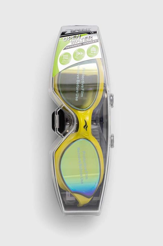 żółto - zielony Aqua Speed okulary pływackie Vortex Mirror