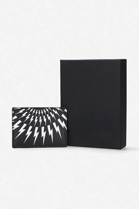 black Neil Barett leather card holder Unisex