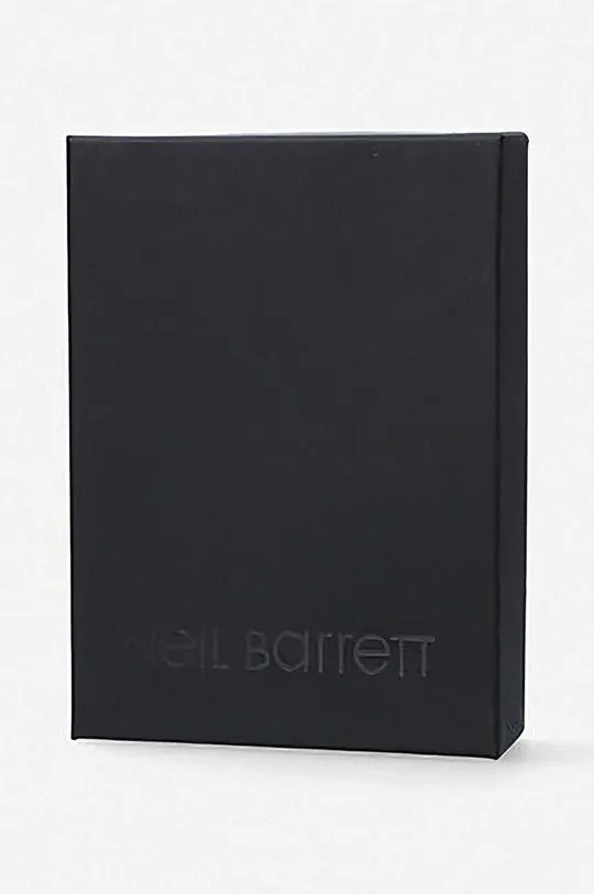 black Neil Barett leather card holder