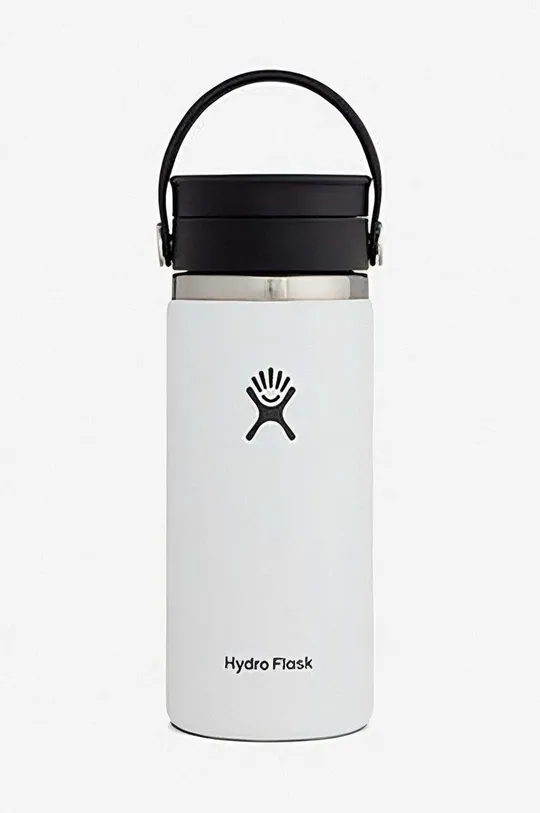 λευκό Θερμικό μπουκάλι Hydro Flask 16 Oz Wide Flex Sip Lid Unisex