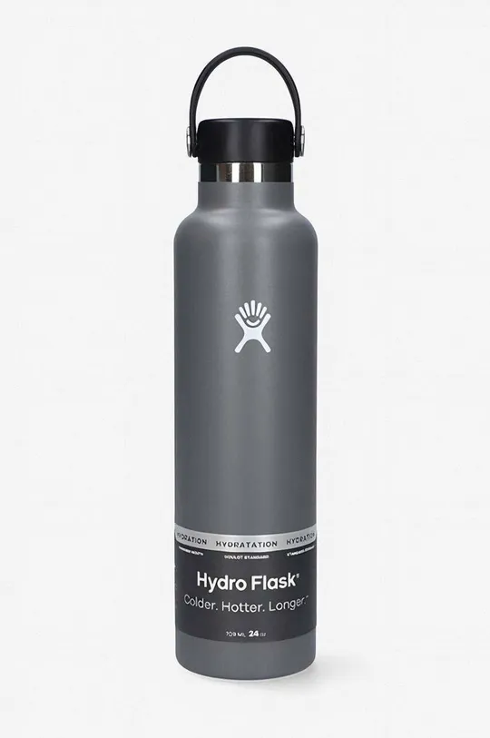 γκρί Θερμικό μπουκάλι Hydro Flask 24 OZ Standard Flex Cap Unisex