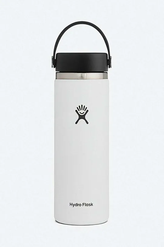 Θερμικό μπουκάλι Hydro Flask 20 Oz Wide Flex Cap λευκό