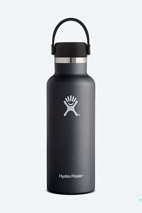 czarny Hydro Flask butelka termiczna 18 Oz Standard Flex Cap Unisex
