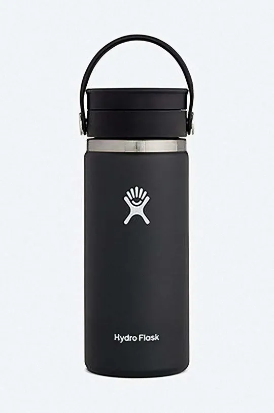 Термокружка Hydro Flask 16 Oz Wide Mouth Flex Sip Lid чёрный