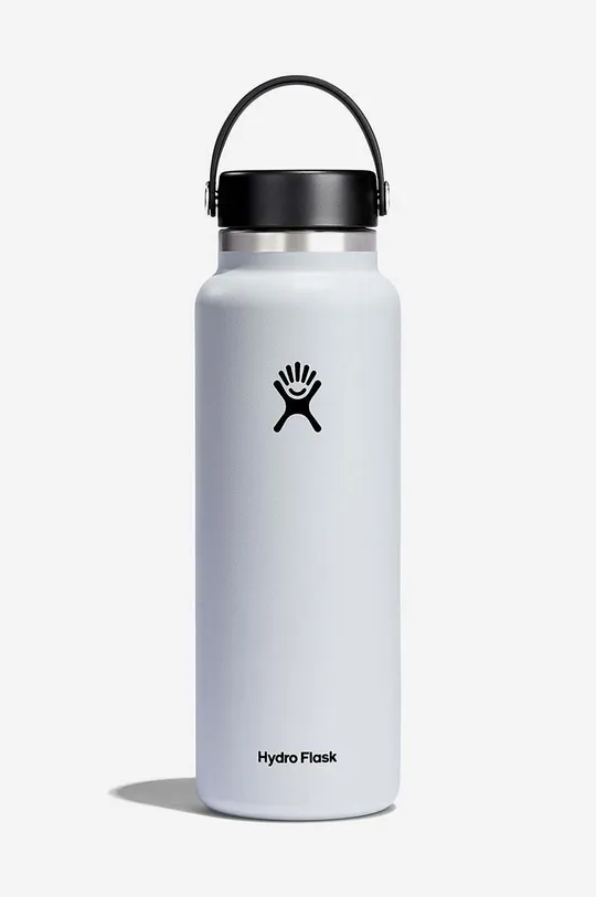 bijela Termos boca Hydro Flask 40 OZ Wide Mouth Flex Cap White Unisex