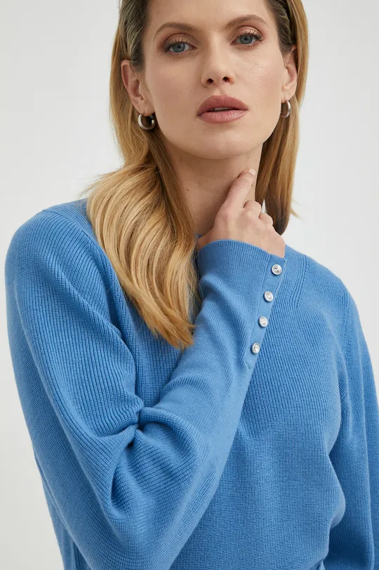 niebieski BOSS sweter