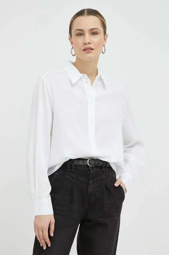 λευκό Βαμβακερό πουκάμισο Marc O'Polo Γυναικεία