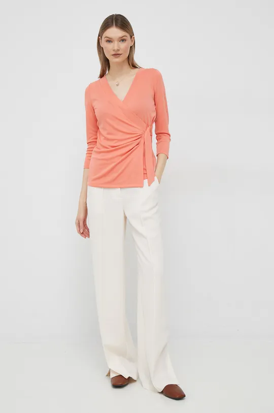 Блузка Lauren Ralph Lauren помаранчевий