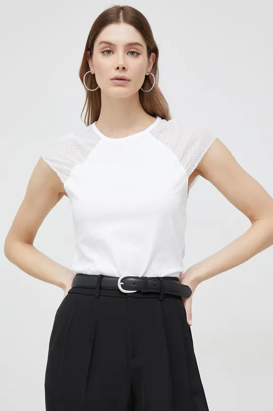 bijela Majica kratkih rukava Sisley Ženski