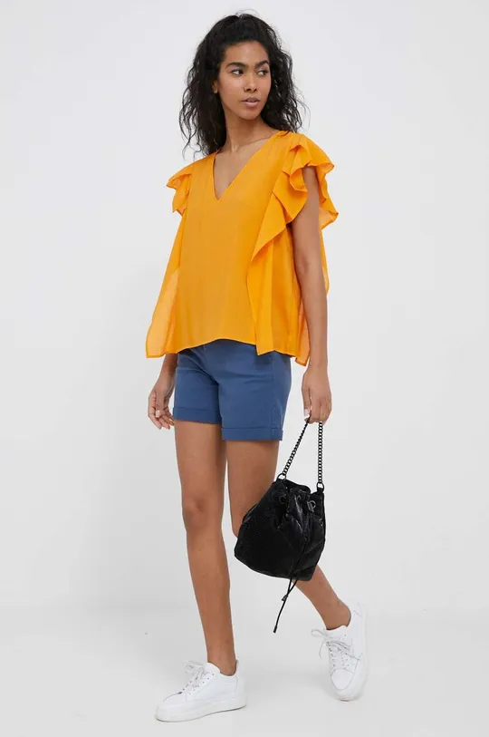 Блузка Sisley помаранчевий