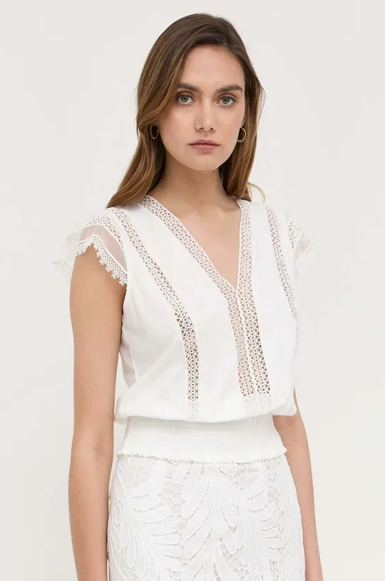 білий Бавовняна блузка Morgan Жіночий