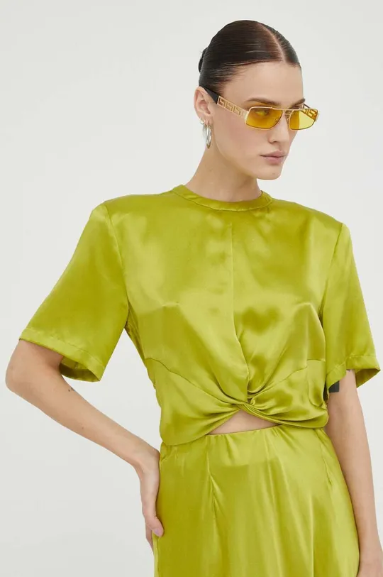 зелений Шовкова блузка Gestuz Жіночий