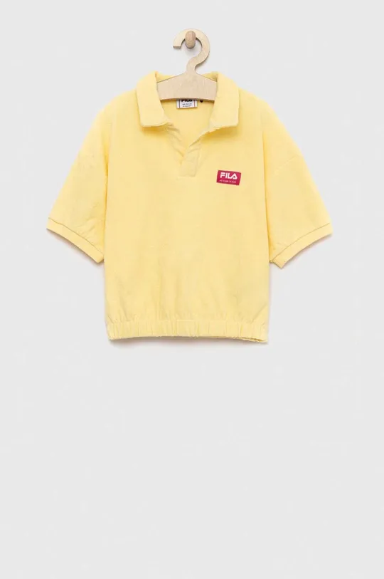 κίτρινο Παιδικά βαμβακερά μπλουζάκια πόλο Fila Για κορίτσια