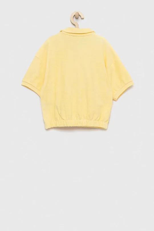 Παιδικά βαμβακερά μπλουζάκια πόλο Fila κίτρινο