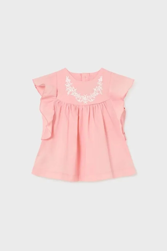różowy Mayoral bluzka bawełniana niemowlęca Dziewczęcy