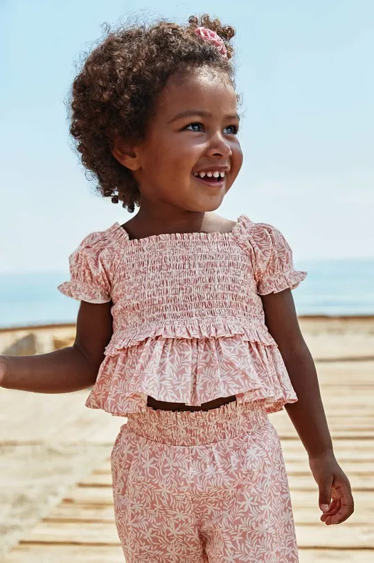 помаранчевий Бавовняна блузка для немовлят Mayoral Для дівчаток