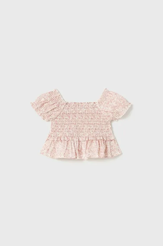 Хлопковая блузка для младенцев Mayoral оранжевый
