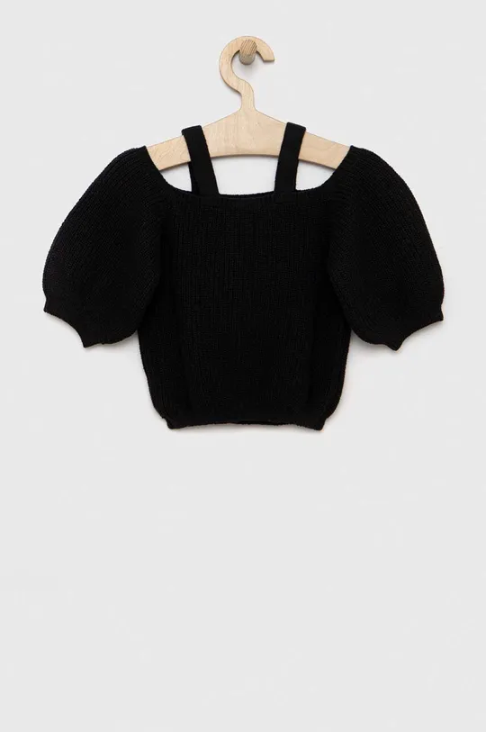 Sisley sweter dziecięcy czarny