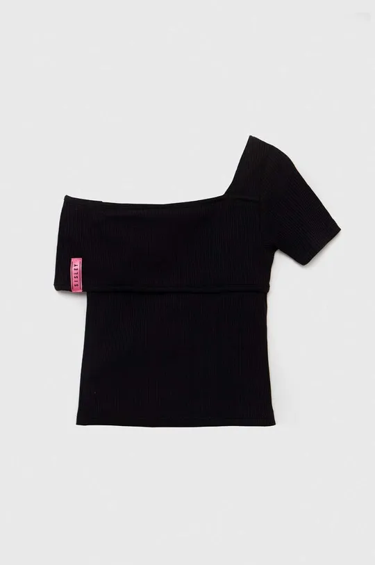 Otroška kratka majica Sisley črna
