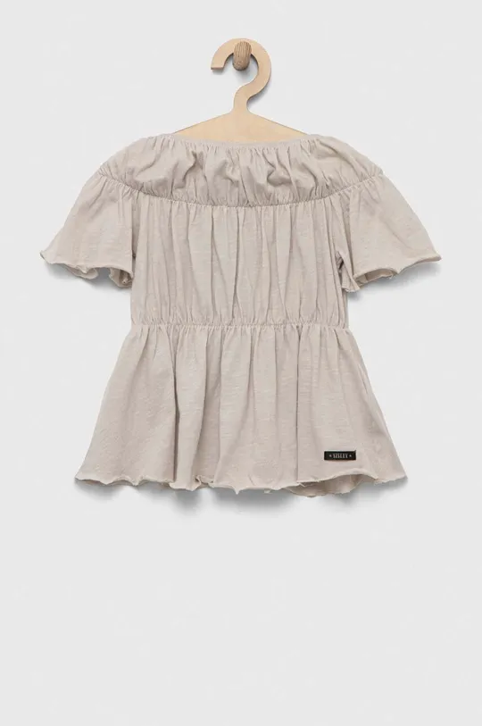 szary Sisley bluzka bawełniana Dziewczęcy