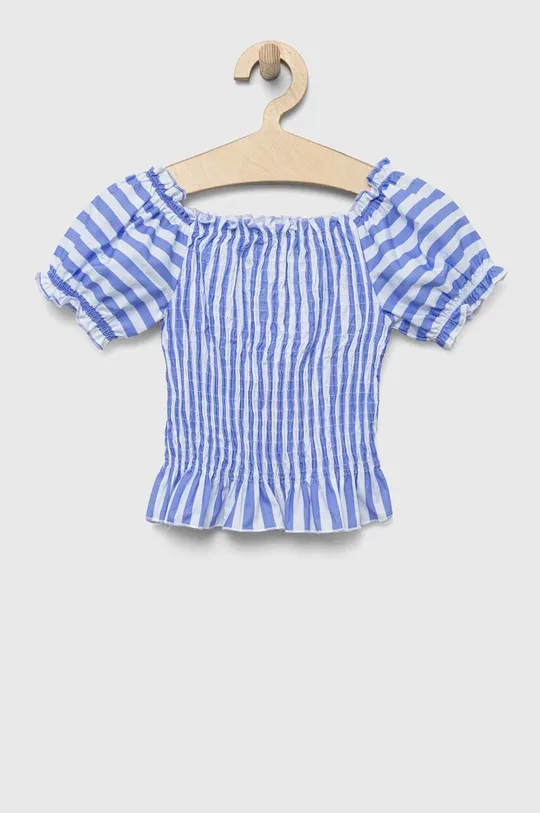 блакитний Дитяча бавовняна блузка Birba&Trybeyond Для дівчаток